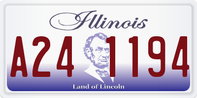 IL license plate A241194