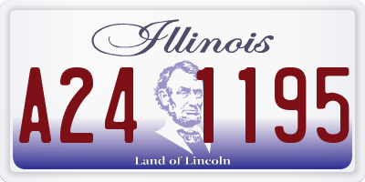 IL license plate A241195