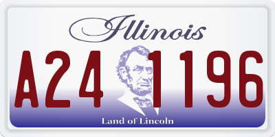 IL license plate A241196