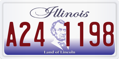 IL license plate A241198