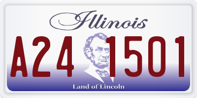 IL license plate A241501