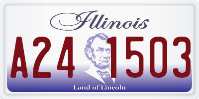 IL license plate A241503