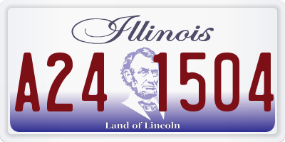 IL license plate A241504
