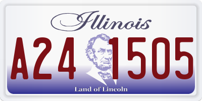 IL license plate A241505