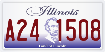 IL license plate A241508