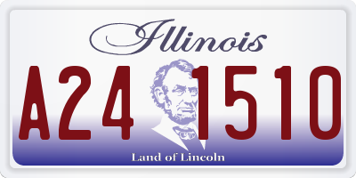IL license plate A241510