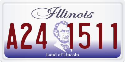 IL license plate A241511