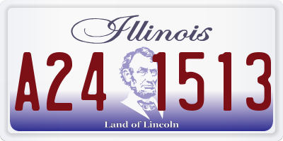 IL license plate A241513