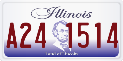 IL license plate A241514