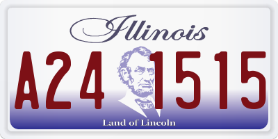 IL license plate A241515