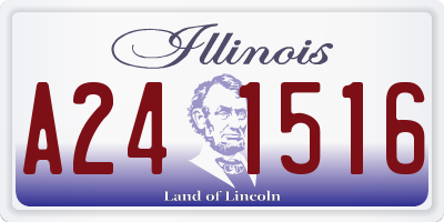 IL license plate A241516