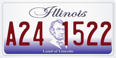IL license plate A241522