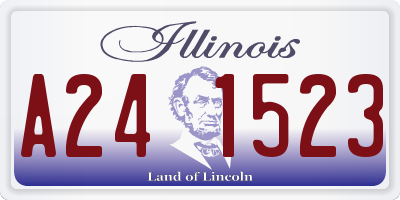 IL license plate A241523