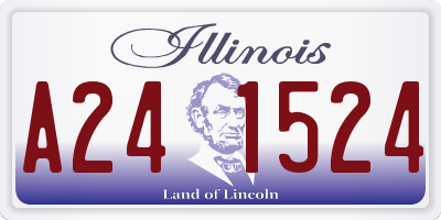 IL license plate A241524