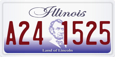 IL license plate A241525