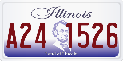 IL license plate A241526