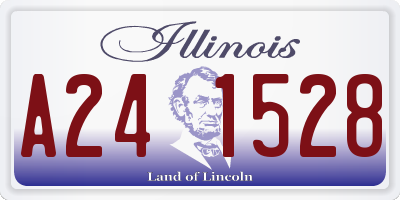 IL license plate A241528