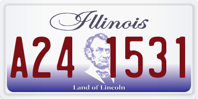 IL license plate A241531