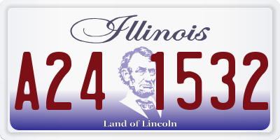 IL license plate A241532