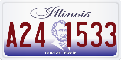 IL license plate A241533