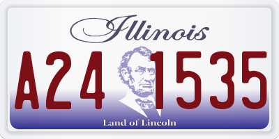 IL license plate A241535