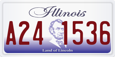 IL license plate A241536