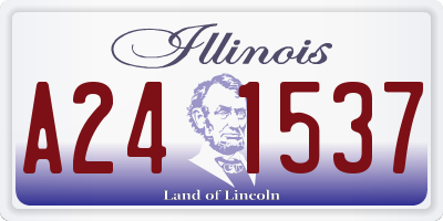 IL license plate A241537