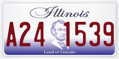 IL license plate A241539