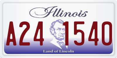 IL license plate A241540