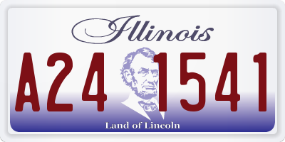 IL license plate A241541