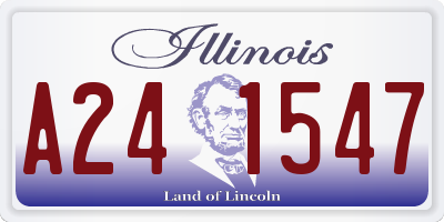 IL license plate A241547