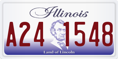 IL license plate A241548