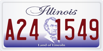 IL license plate A241549