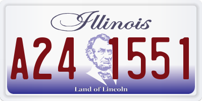 IL license plate A241551