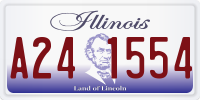 IL license plate A241554