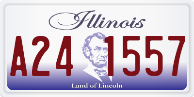 IL license plate A241557
