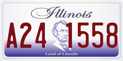 IL license plate A241558