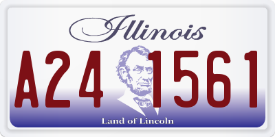 IL license plate A241561