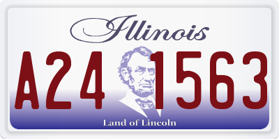 IL license plate A241563