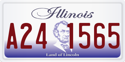 IL license plate A241565