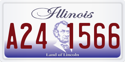 IL license plate A241566