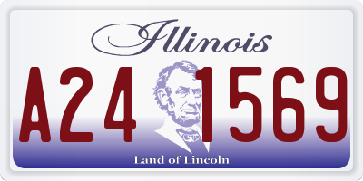 IL license plate A241569