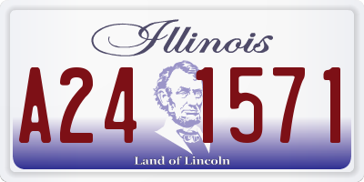 IL license plate A241571