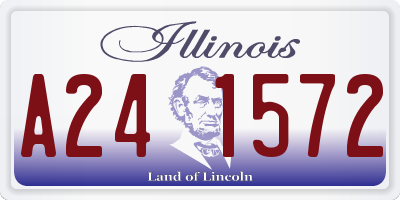 IL license plate A241572
