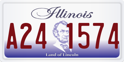 IL license plate A241574