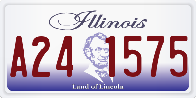 IL license plate A241575