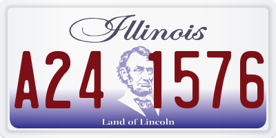 IL license plate A241576