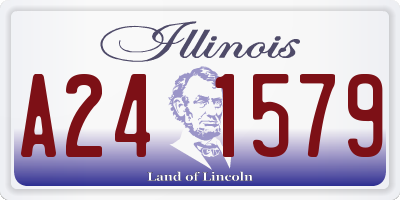 IL license plate A241579