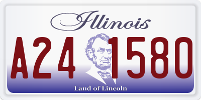 IL license plate A241580