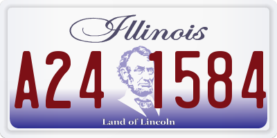 IL license plate A241584